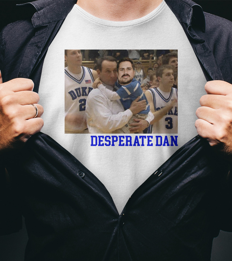 Desperate Dan Duke Basketball Marty Mush T-Shirt