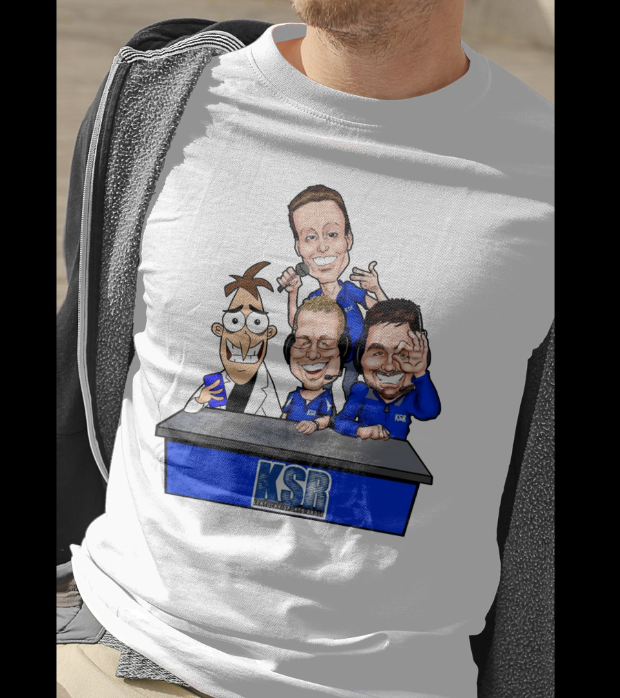 KSR Kentucky Sports Radio BigBlueAndrew New Logo Caricature Group T-Shirt