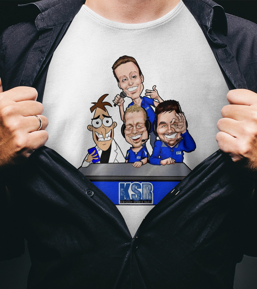 KSR Kentucky Sports Radio BigBlueAndrew New Logo Caricature Group T-Shirt