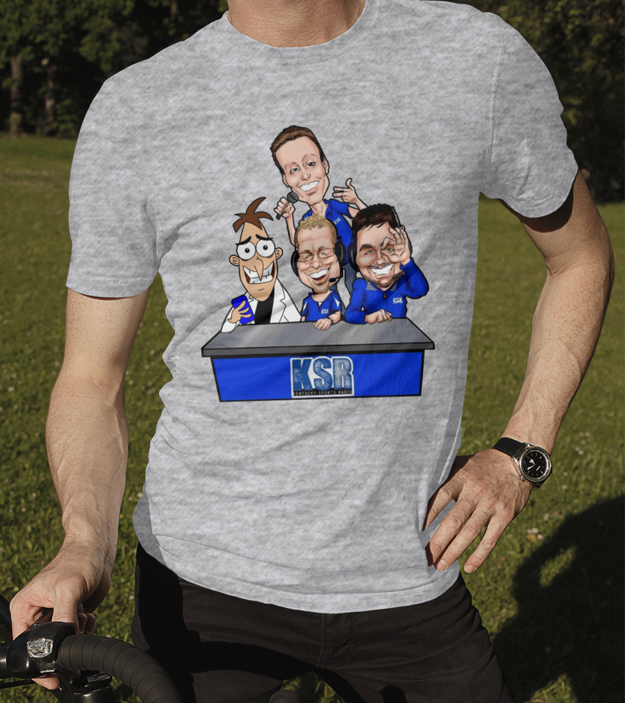 BigBlueAndrew Kentucky Sports Radio KSR Cartoon Panel T-Shirt