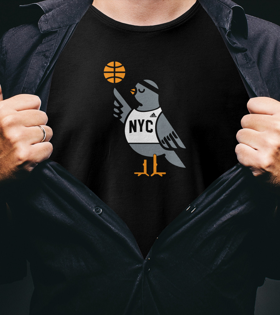 NWT NYC Pigeon Basketball JJ Redick T-Shirt