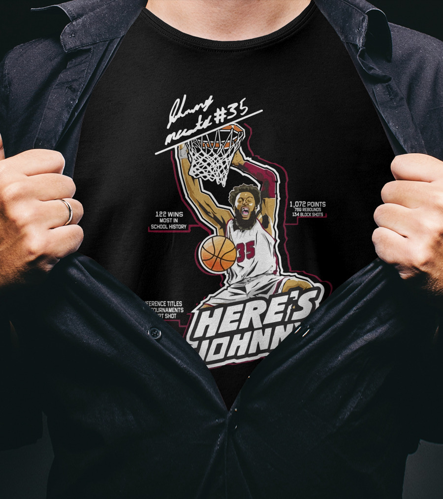 Here's Johnny Mccants #35 Basketball Achievements And Highlights T-Shirt