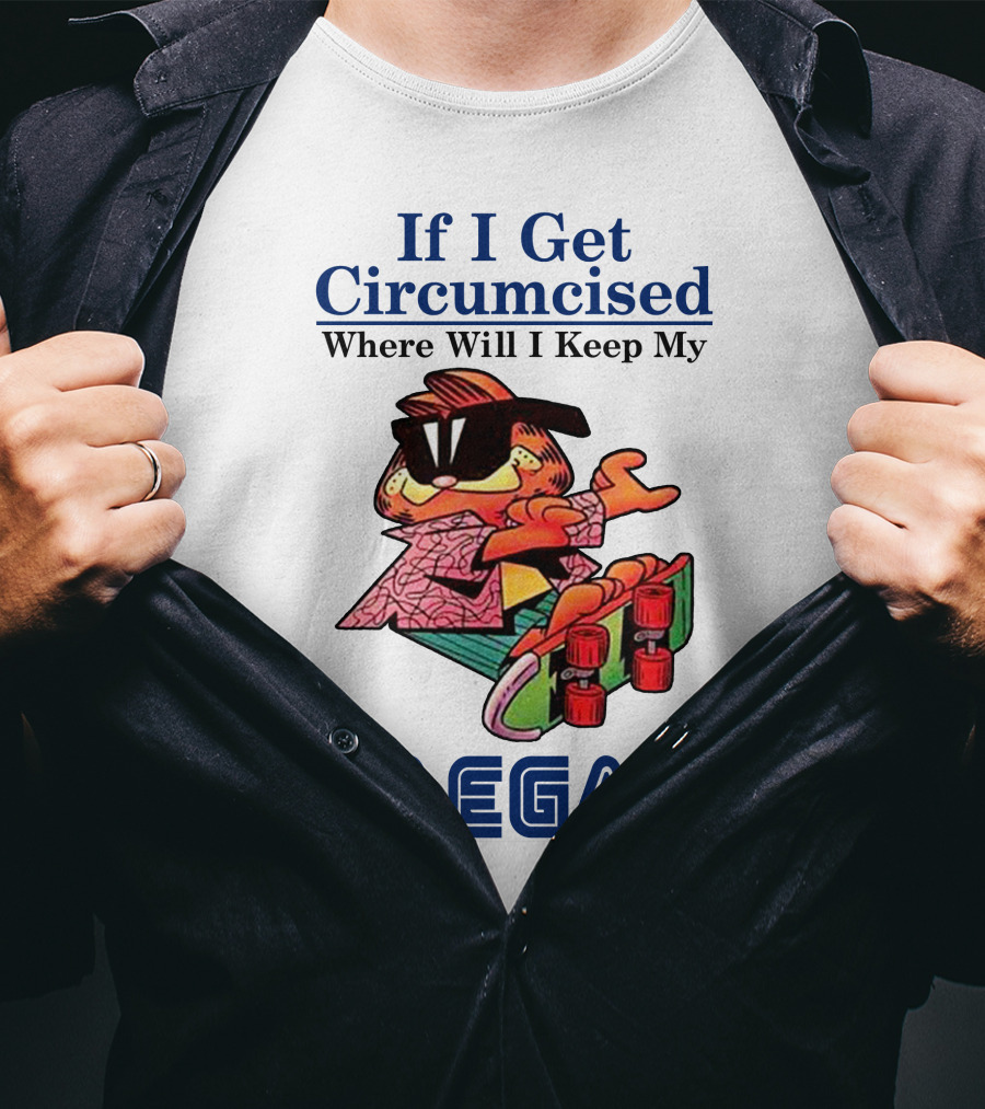 If I Get Circumcised Where Will I Keep My Smegma Cool Cat On Skateboard T-Shirt