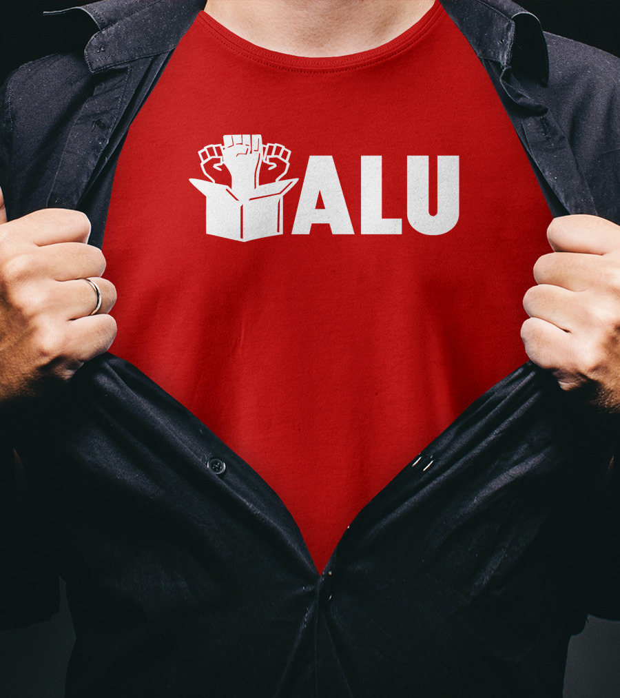 ALU Fist In Box Bold Red T-Shirt