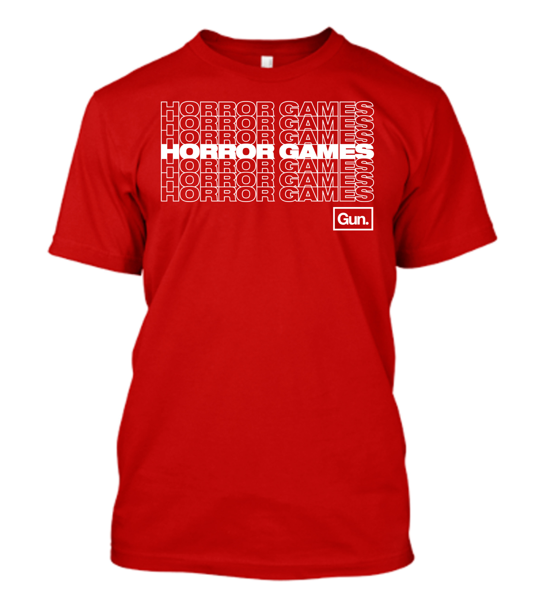 Horror Games Gun Merch T-Shirt