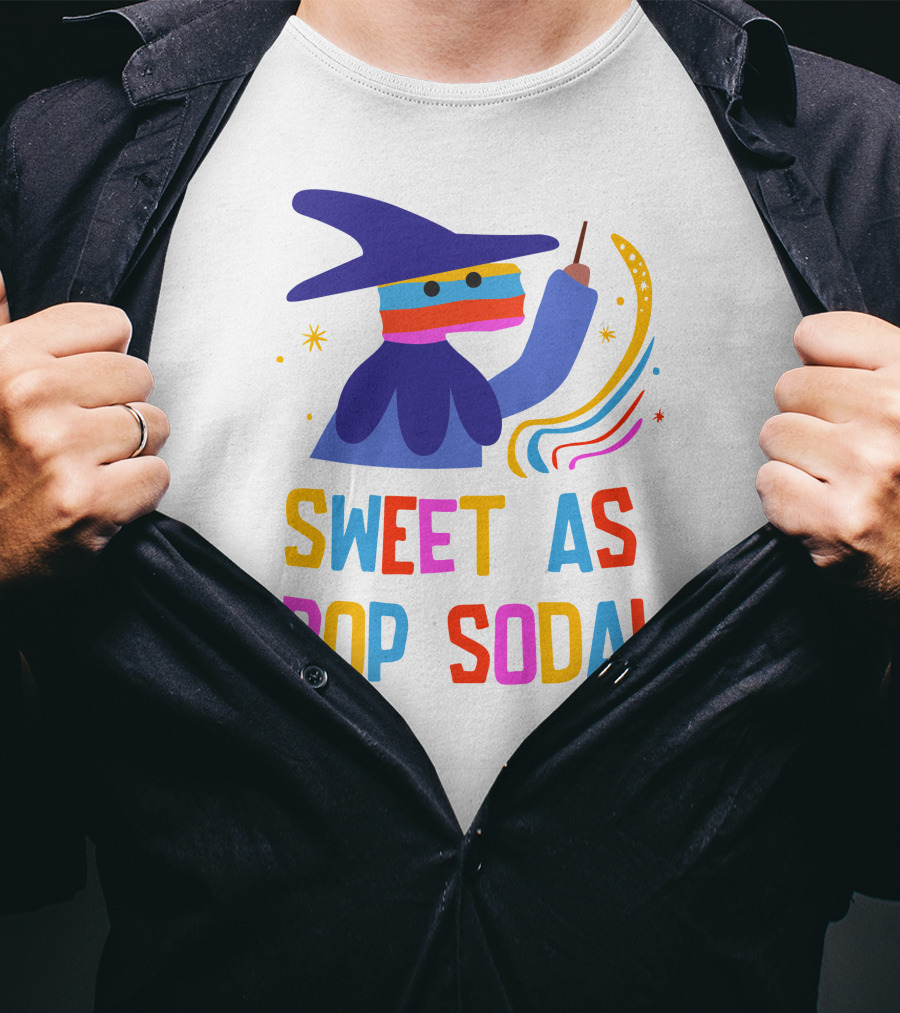 Bonte Avond Store Sweet As Pop Soda Colorful Wizard T-Shirt