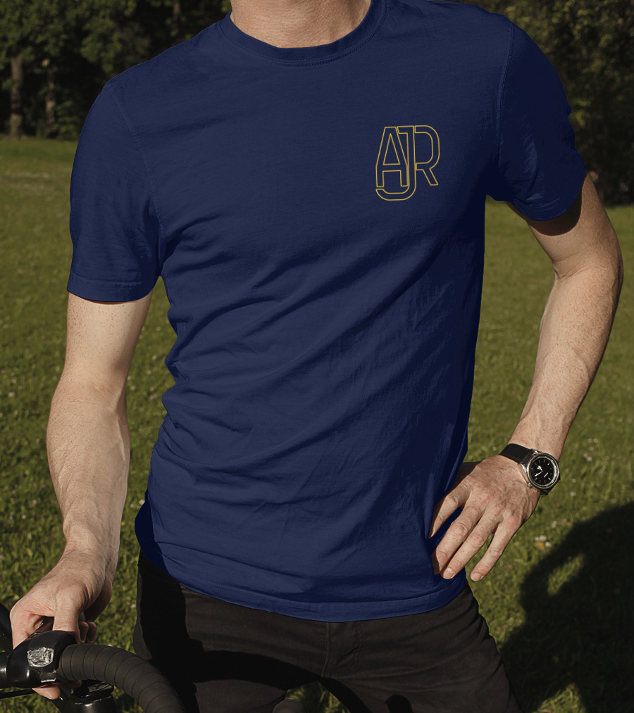 AJR Band Logo Navy Yellow T-Shirt