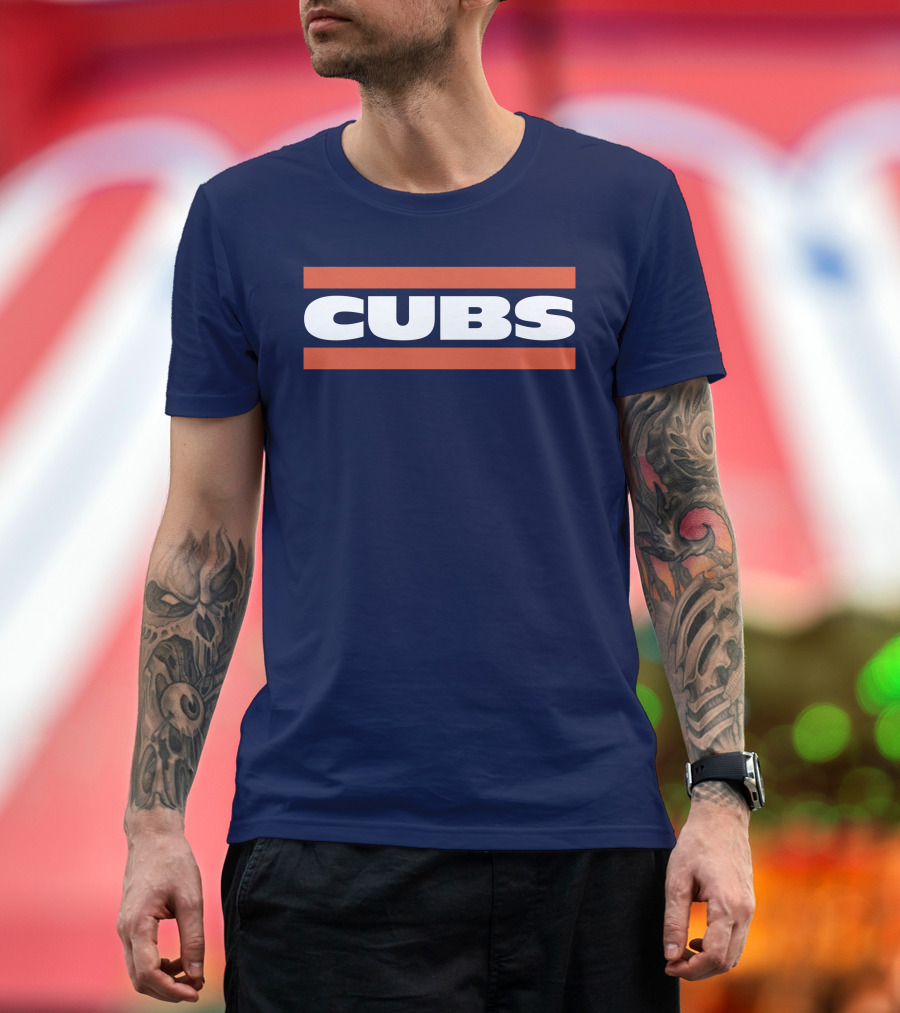 Obvious Cubs Vintage Style Navy Baseball Team Fan Gear T-Shirt