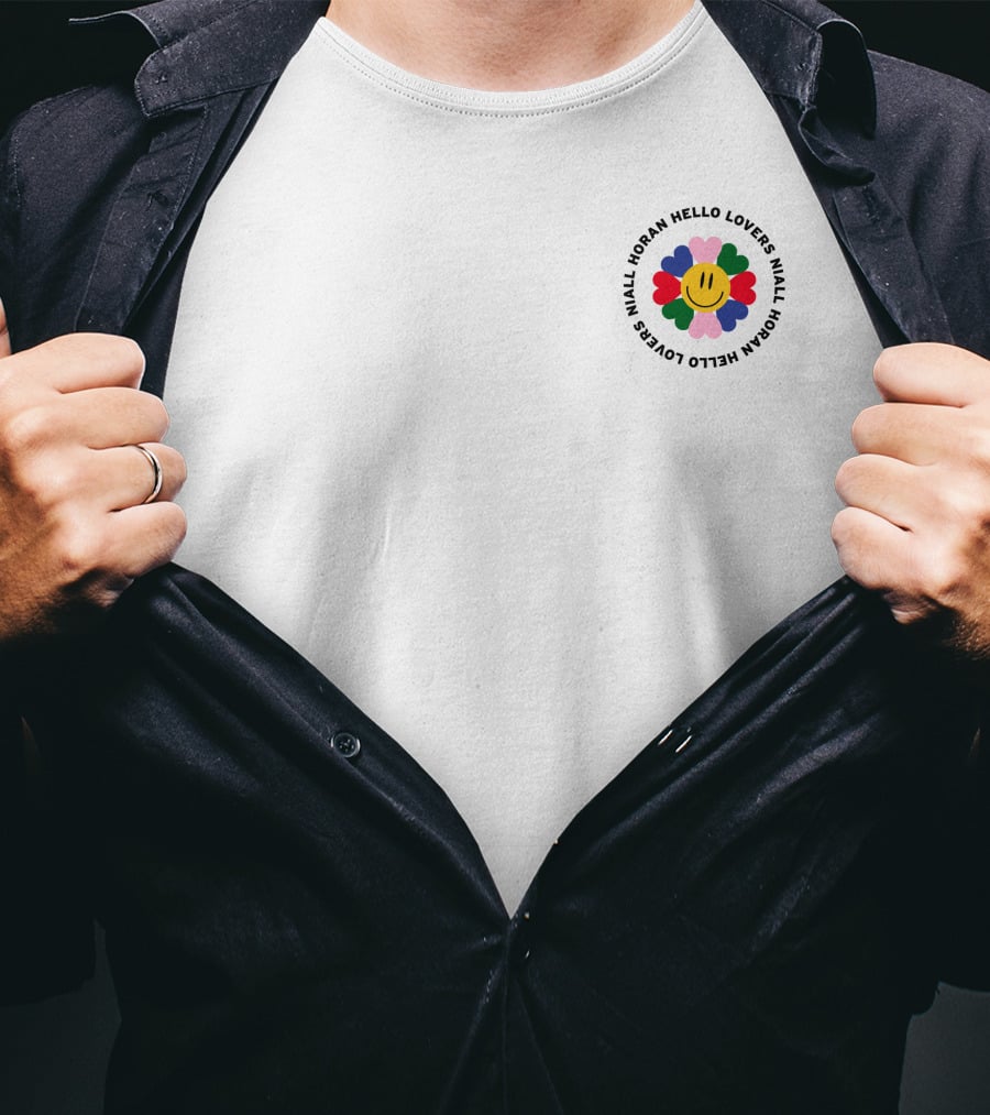 Lewis Capaldi Wearing Hello Lovers Niall Horan Smiley Flower T-Shirt
