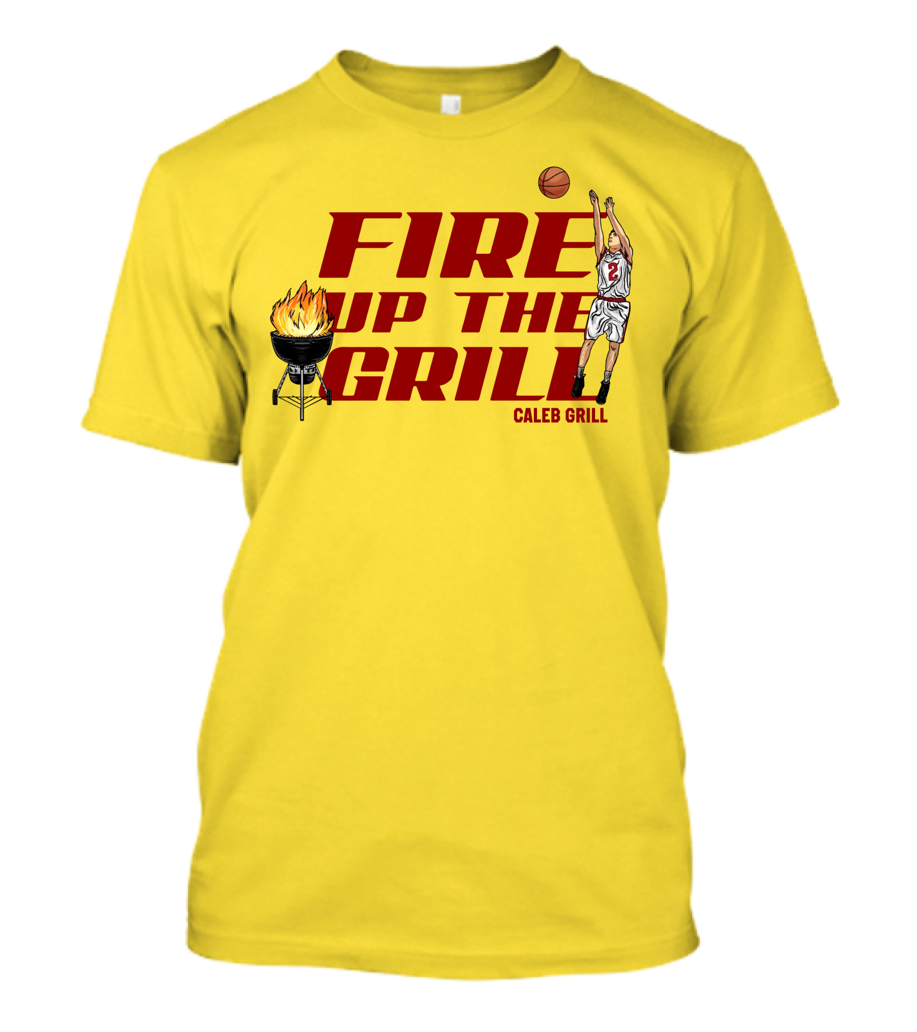 Fire Up The Grill Basketball Caleb Grill Cyclone Fanatic Store T-Shirt