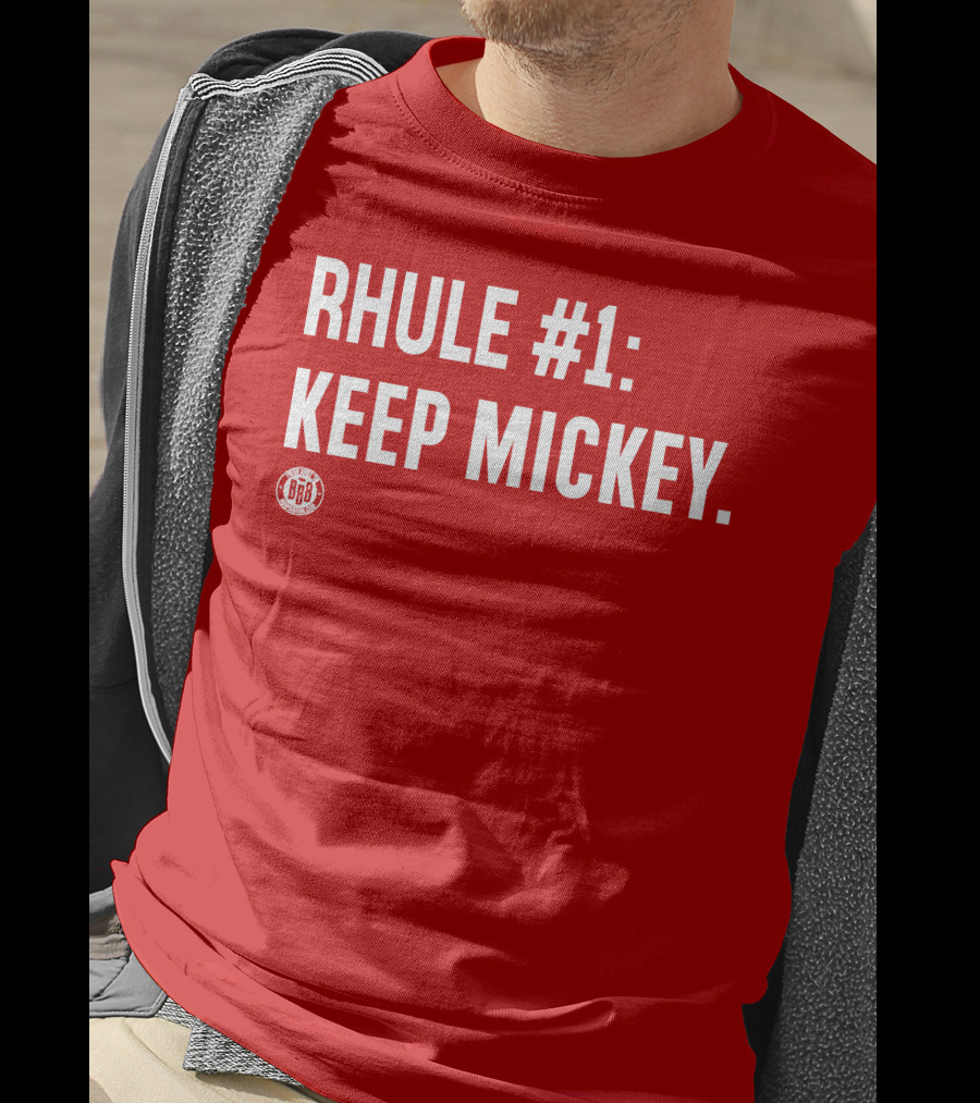 RHULE #1 KEEP MICKEY Red BBR T-Shirt