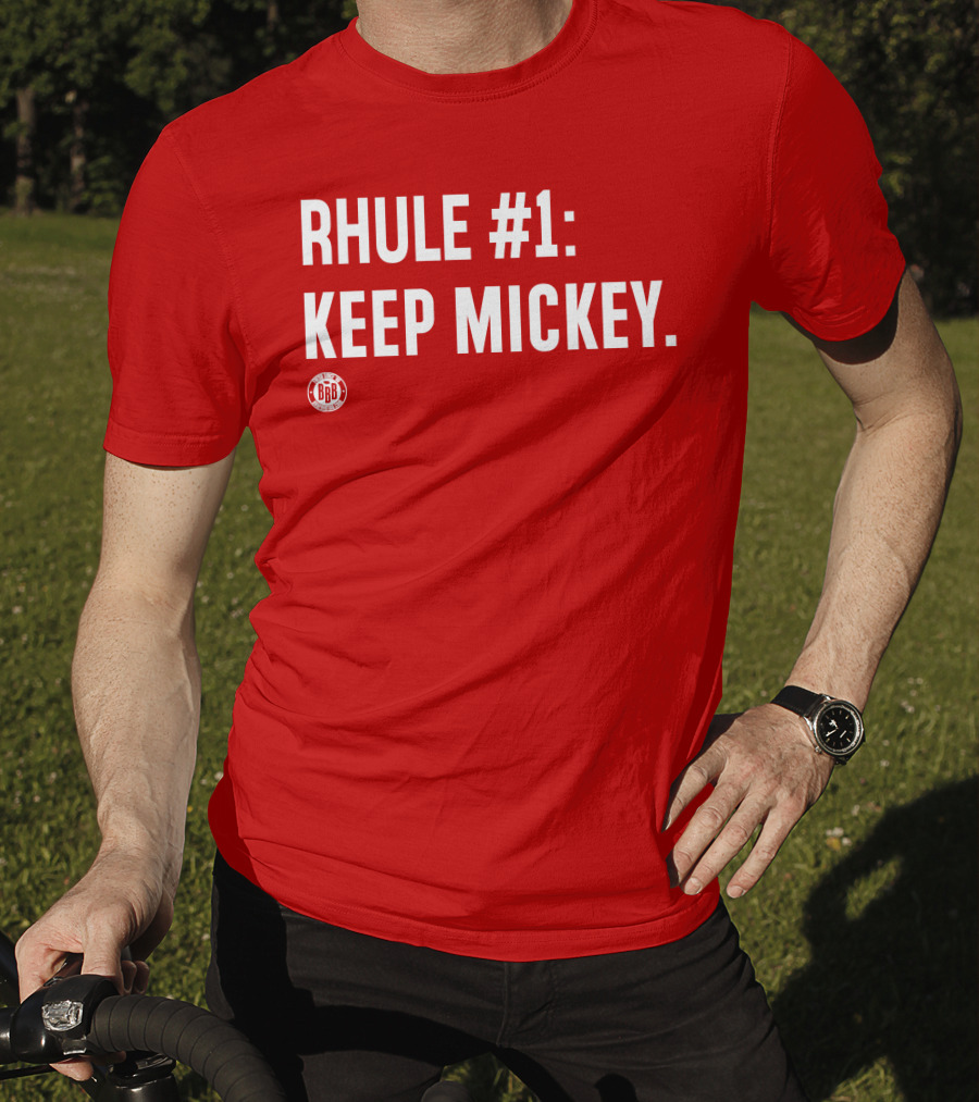 RHULE #1 KEEP MICKEY Red BBR T-Shirt