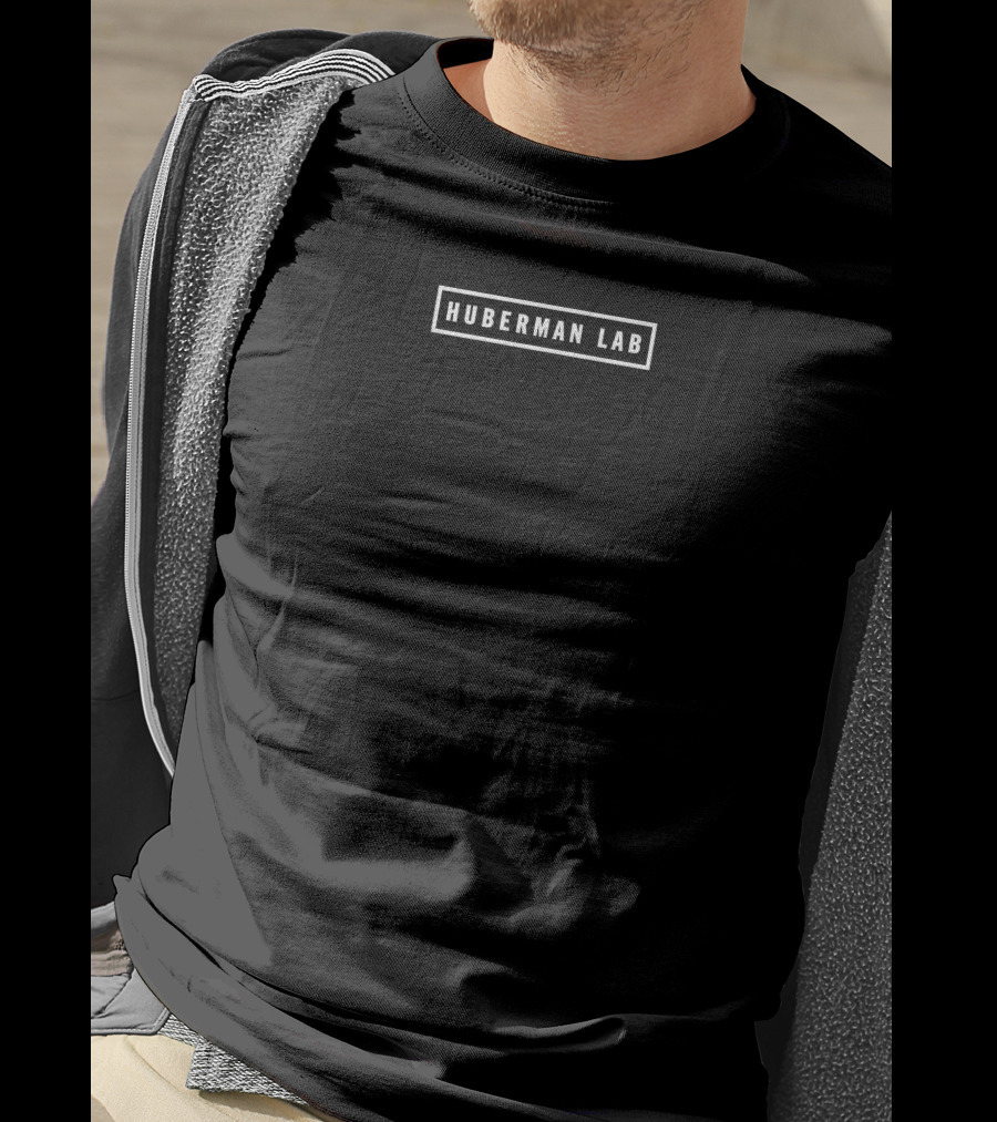 Huberman Lab Rectangular Bar Text T-Shirt