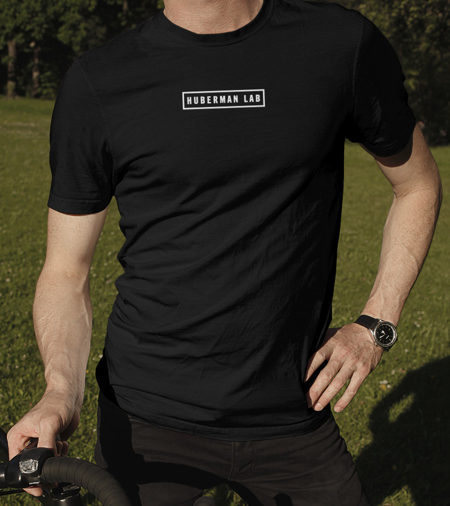 Huberman Lab Rectangular Bar Text T-Shirt