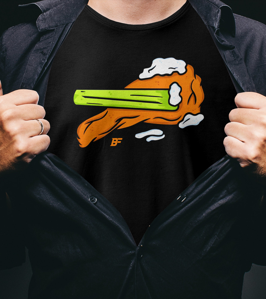 Buffalo Fanatics Wingsup Chicken Wing Celery #Wingsup T-Shirt