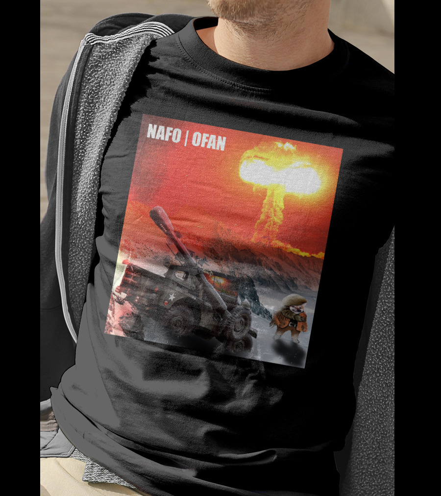 NAFO OFAN Crockett Rocket Explosion Scene T-Shirt