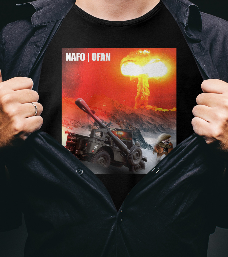 NAFO OFAN Crockett Rocket Explosion Scene T-Shirt