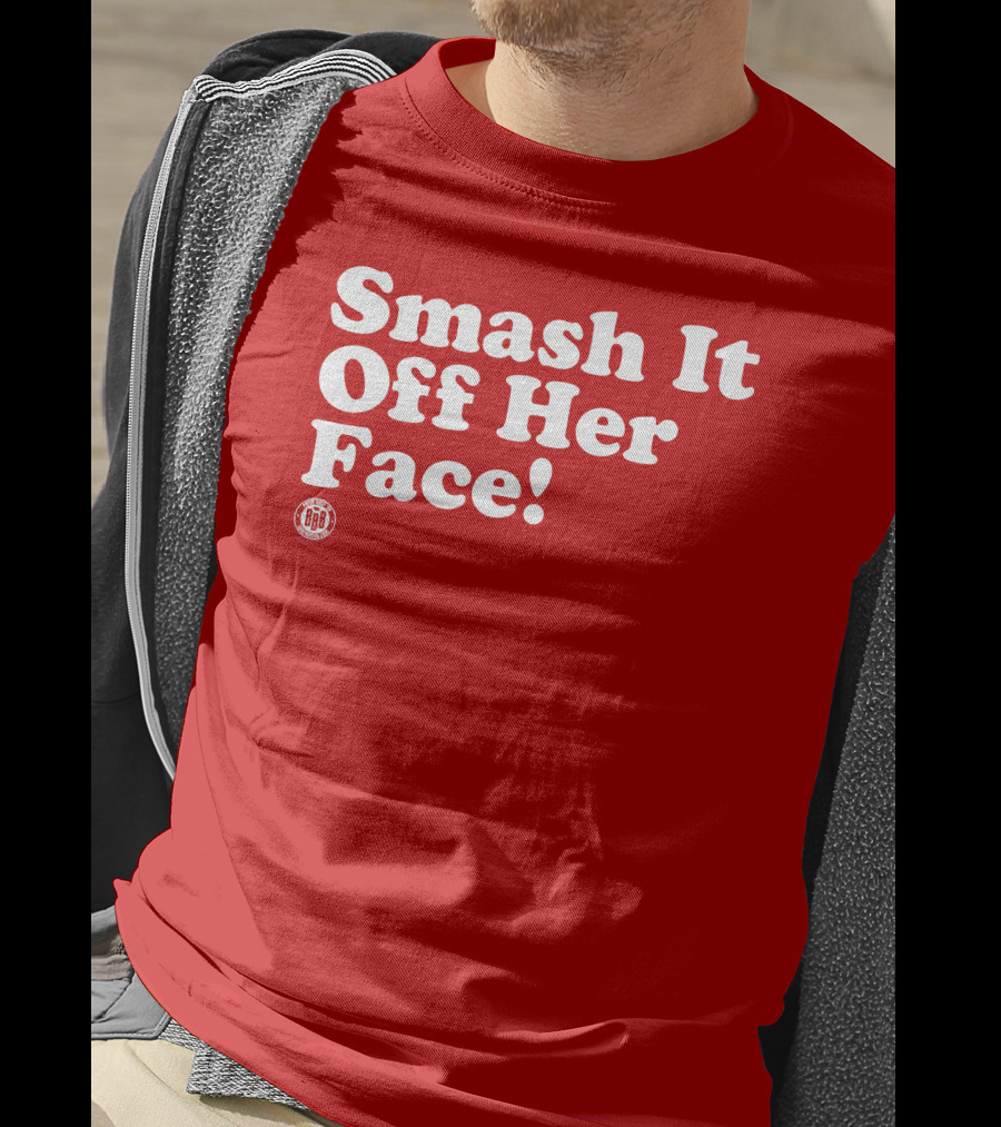 Triple B Smash It Off Her Face Red T-Shirt