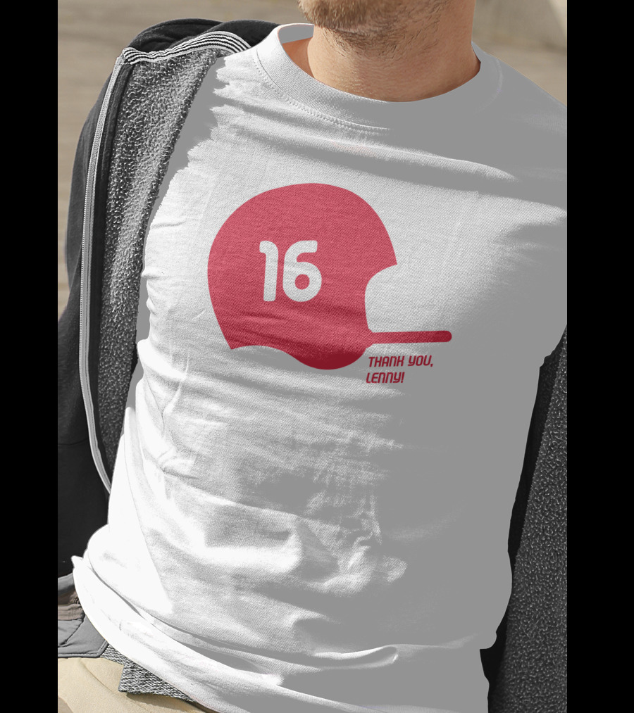 16 Thank You Lenny Football Helmet T-Shirt