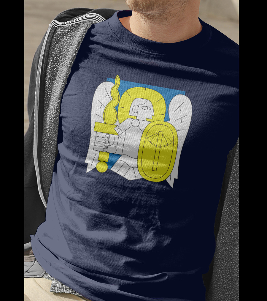 Saint Javelin Archangel Icon Kyiv Merch T-Shirt