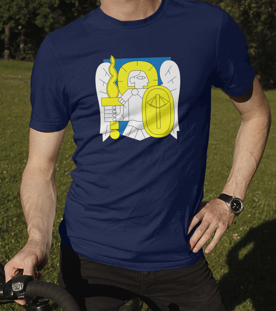 Saint Javelin Archangel Icon Kyiv Merch T-Shirt