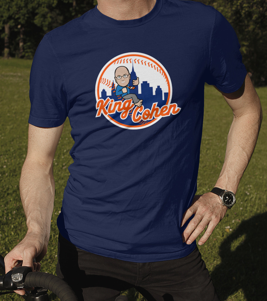 Jomboy Media Store King Cohen New York Baseball Icon Skyline T-Shirt