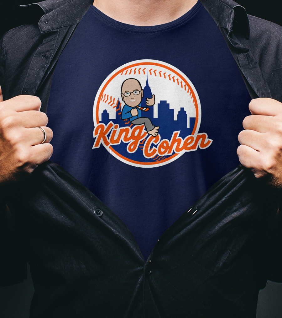 Jomboy Media Store King Cohen New York Baseball Icon Skyline T-Shirt