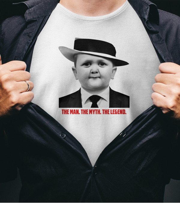 Hasbulla The Man The Myth The Legend Black Suit White Hat T-Shirt