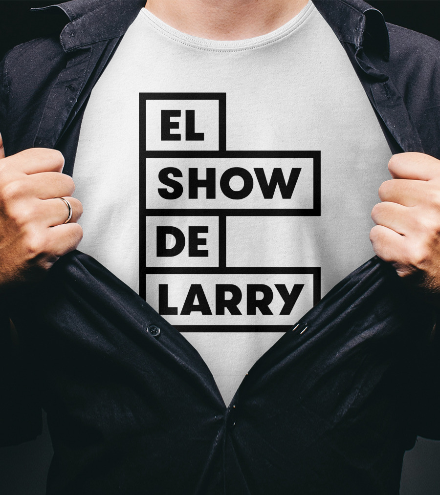 El Show De Larry Retro Block Lettering T-Shirt