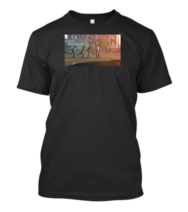 Aesop Rock X Blockhead Pumpkin Seeds Pringo House Rooftop Scene T-Shirt