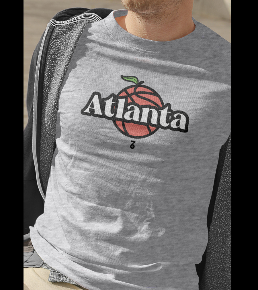 Seven Six Merch Atlanta Peach Basketball T-Shirt