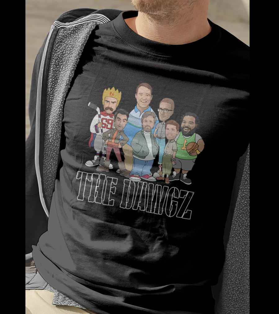 The Dawgz Comedy Crew Characters With Sports And Royalty Elements T-Shirt