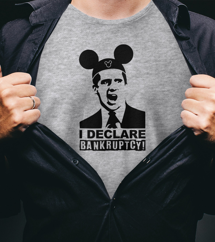 Michael Scott I Declare Bankruptcy Mickey Ears T-Shirt