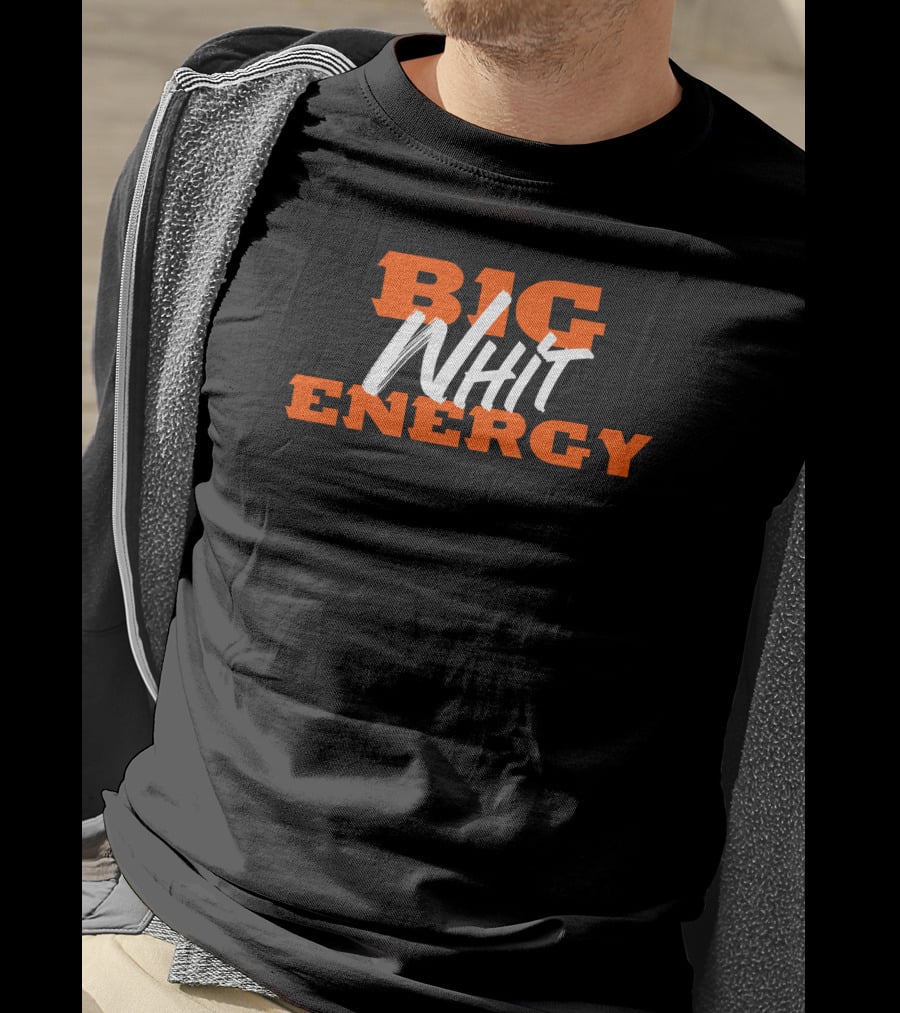 Cincinnati Bengals Big Whit Energy Football T-Shirt