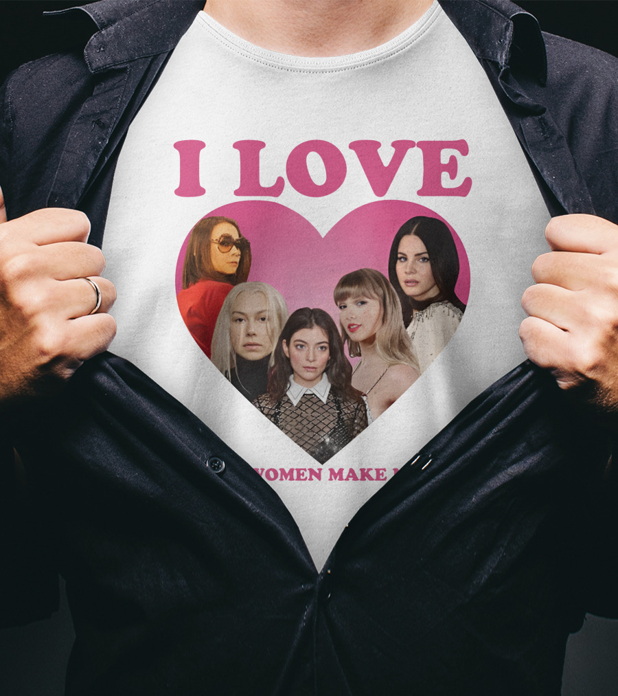 I Love When Women Make Me Cry Heart T-Shirt