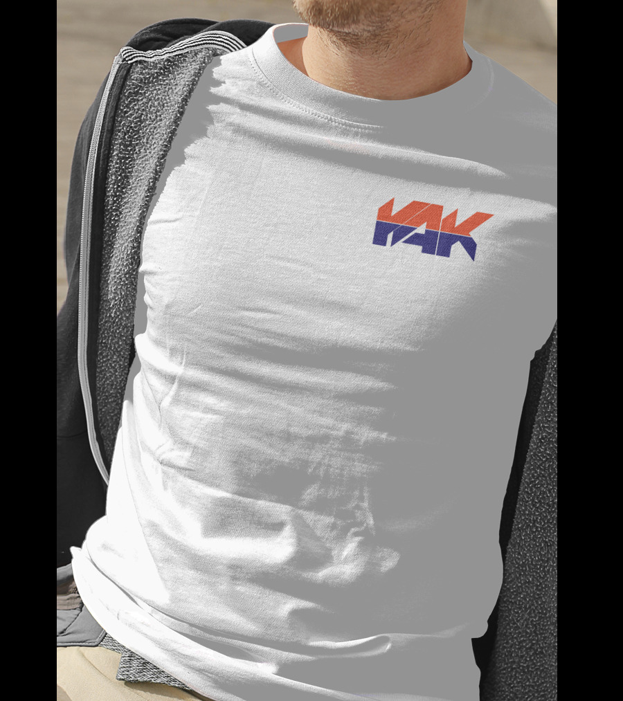 Yak Team Logo Bold Red And Blue T-Shirt