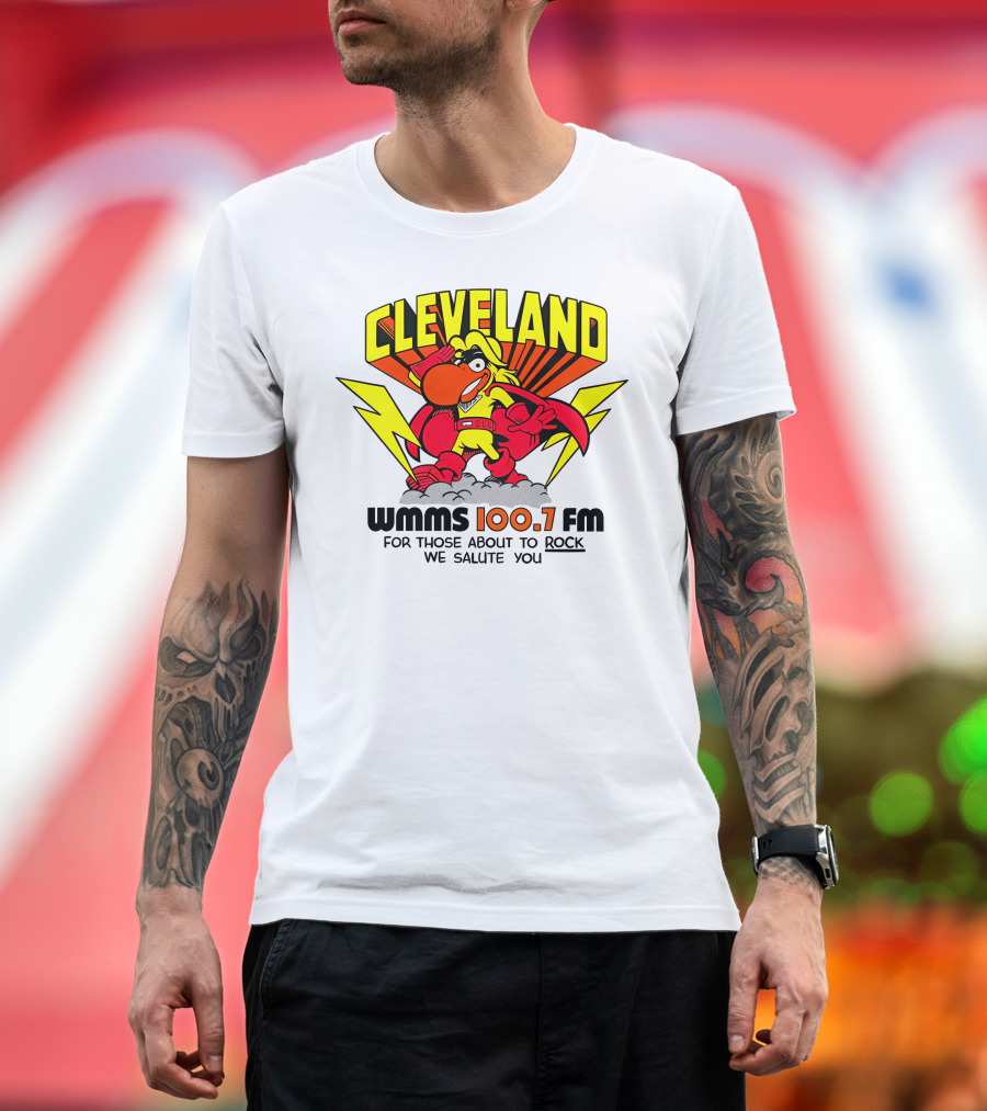Cleveland WMMS 100.7 FM For Those About to Rock We Salute You T-Shirt