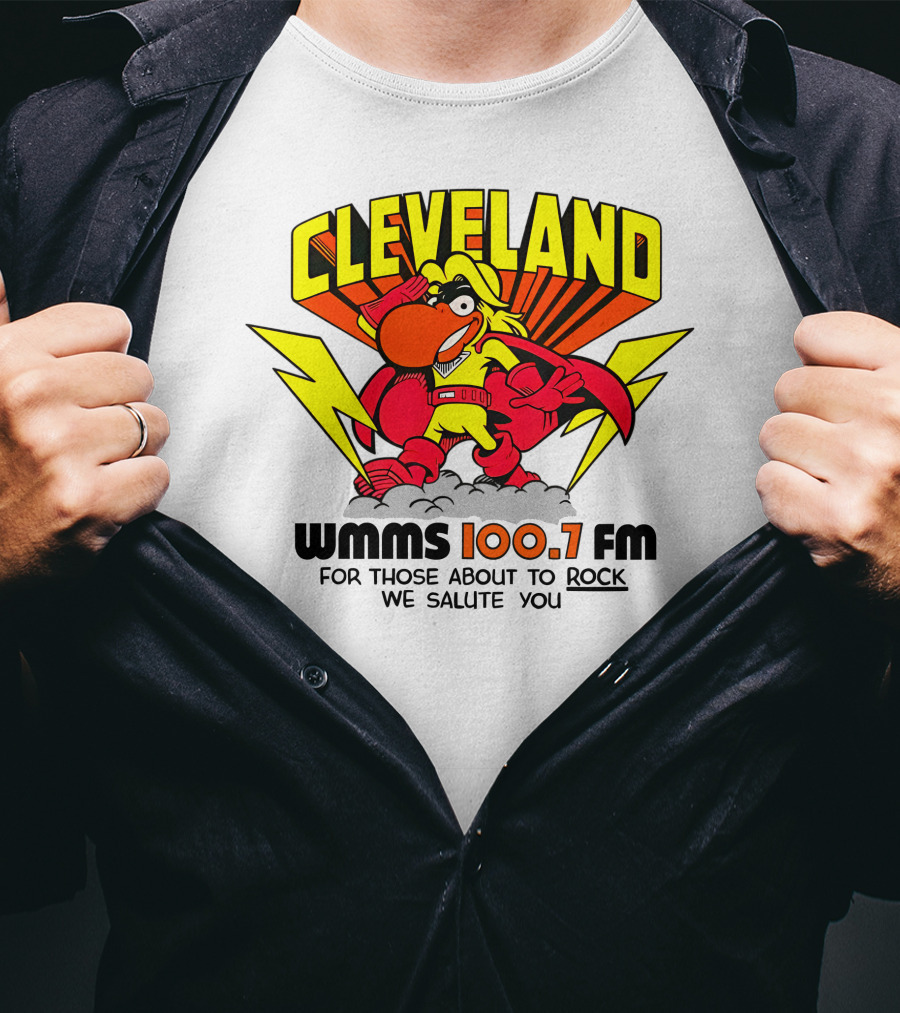 Cleveland WMMS 100.7 FM For Those About To Rock We Salute You T-Shirt