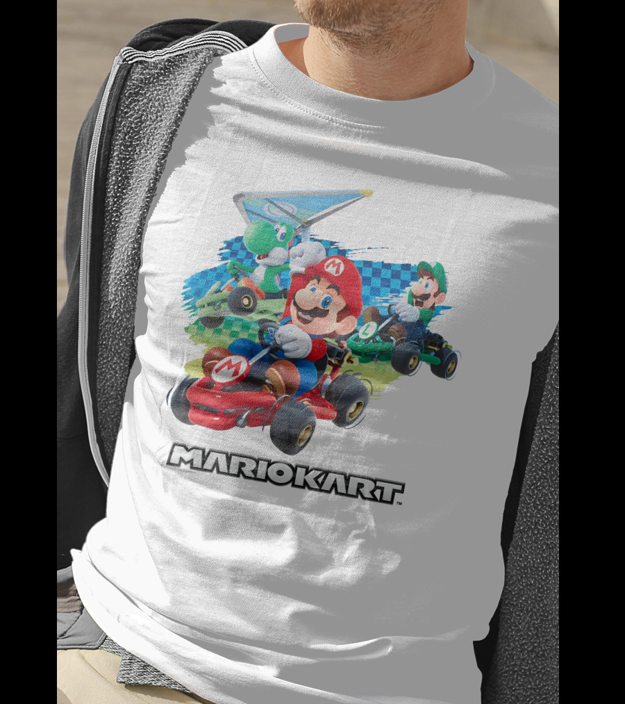 Leanbeefpatty Mariokart Characters Racing Luigi Yoshi Mario T-Shirt