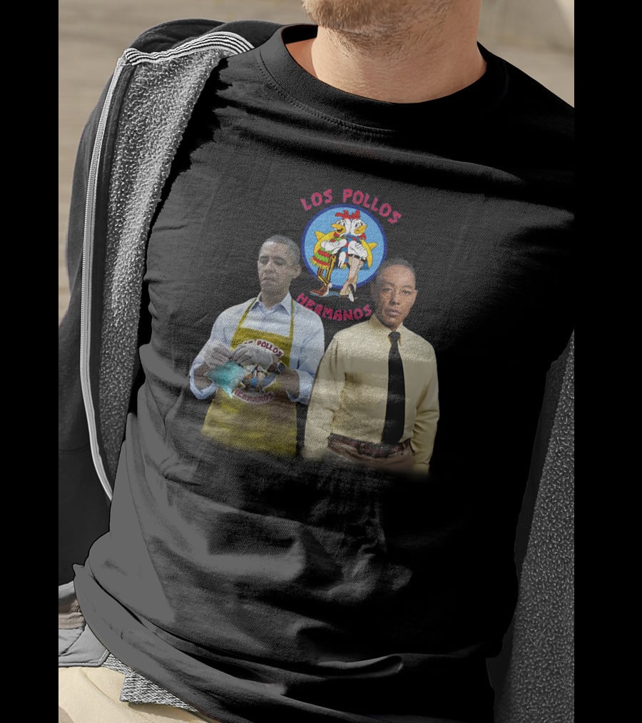 Barack Obama Gus Fring Los Pollos Hermanos Breaking Bad Fusion T-Shirt