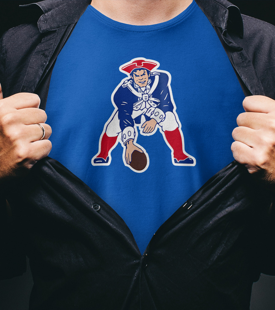 New England Patriots Sideline Arch Jersey Football Retro T-Shirt