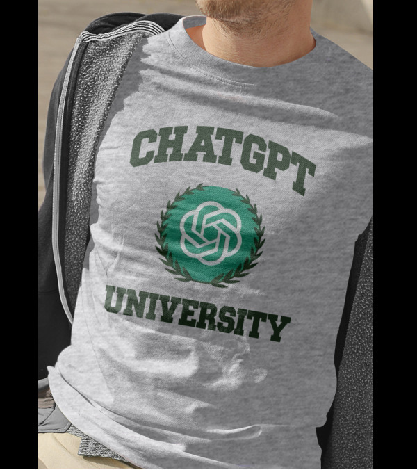 Shithead Steve Chatgpt University Laurel Emblem T-Shirt