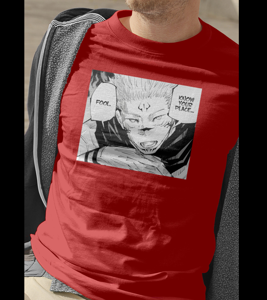 Jujutsu Kaisen Know Your Place Fool Manga Panel T-Shirt