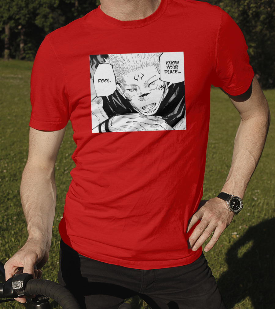 Jujutsu Kaisen Know Your Place Fool Manga Panel T-Shirt