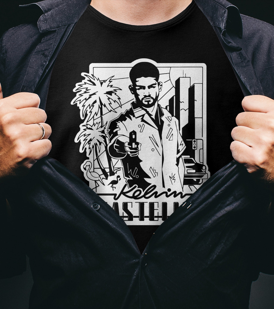 Kelvin Gastelum Urban Noir Street Scene T-Shirt