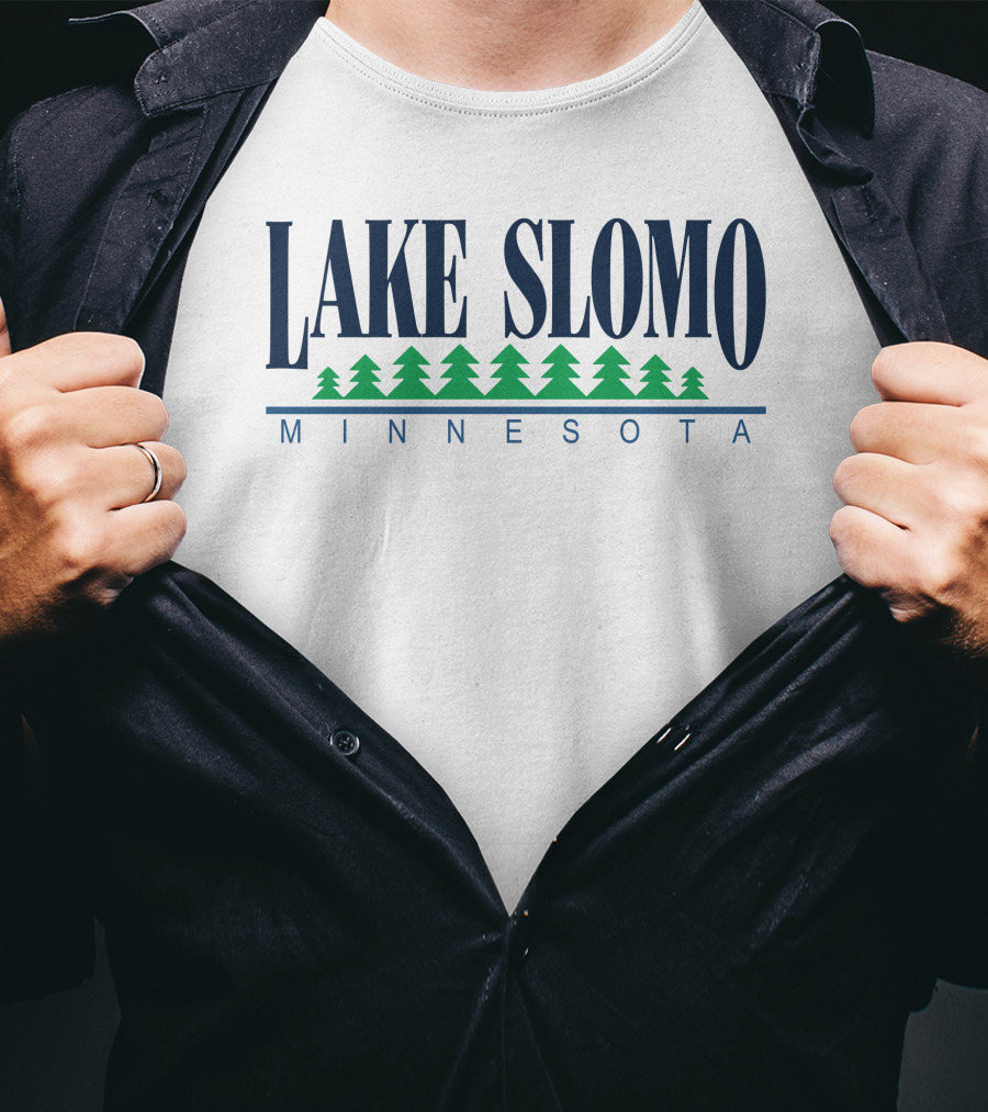 Lake Slomo Minnesota Pine Trees T-Shirt