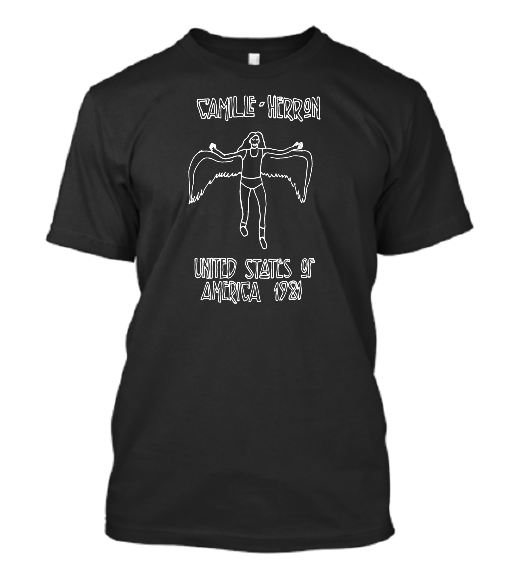 Camille Herron United States Of America 1981 Winged Figure T-Shirt