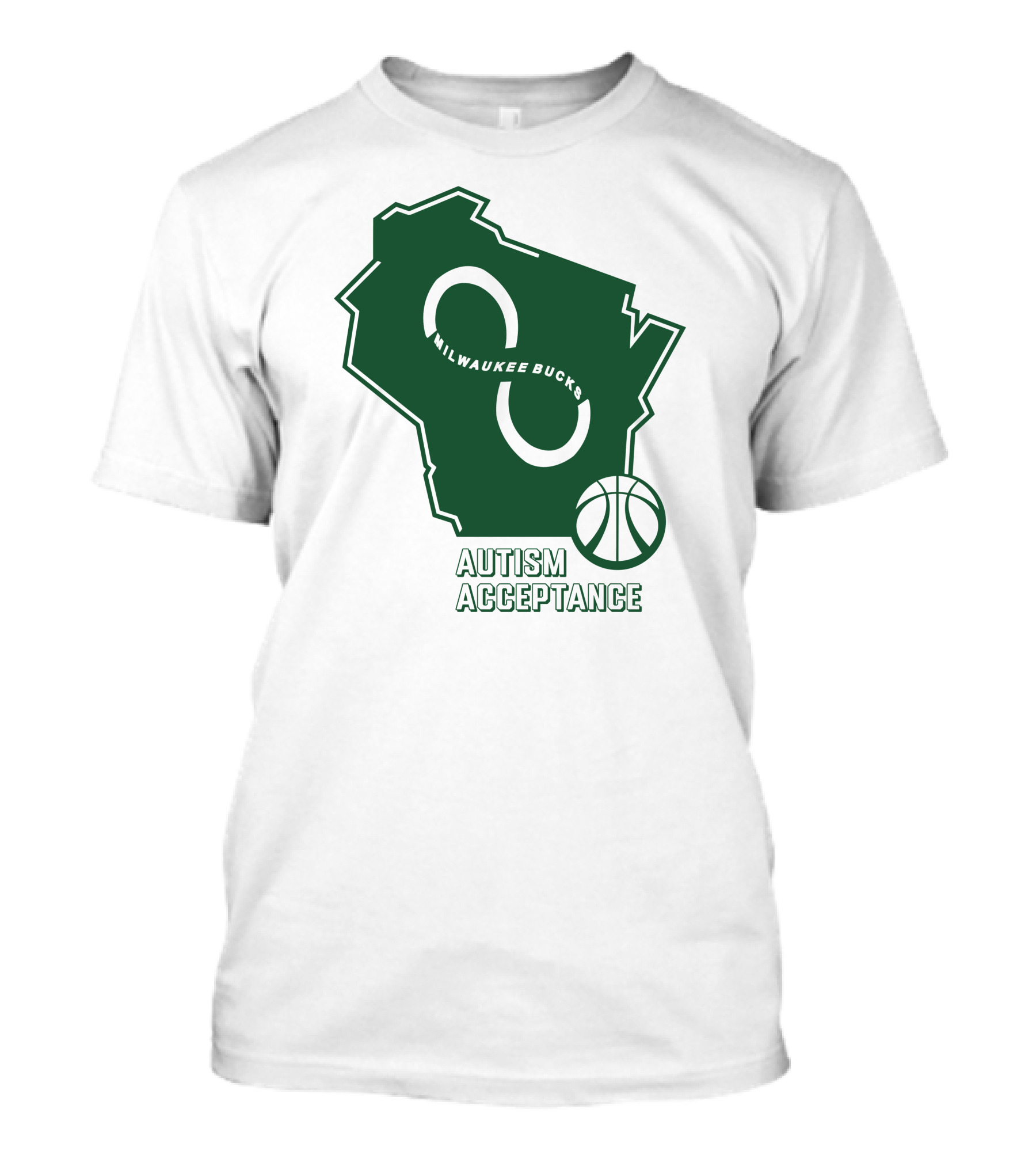 Aj Green Milwaukee Bucks Autism Acceptance T-Shirt