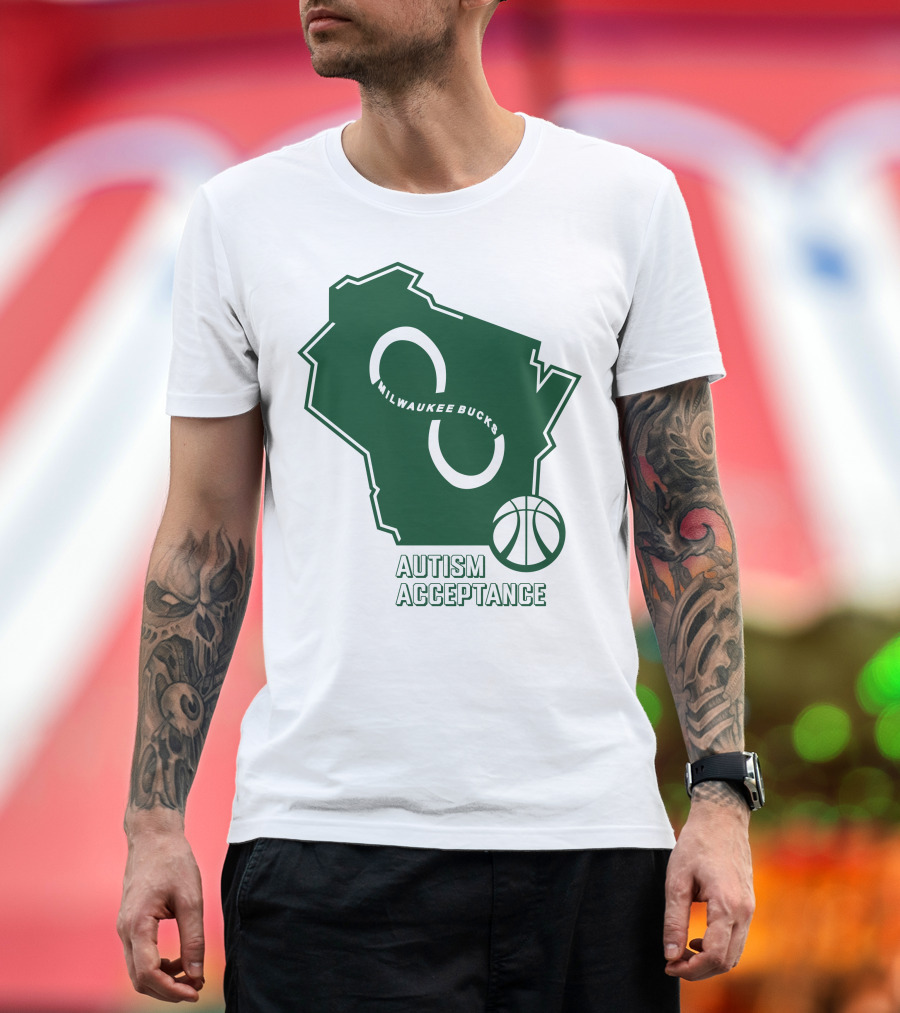 Aj Green Milwaukee Bucks Autism Acceptance T-Shirt