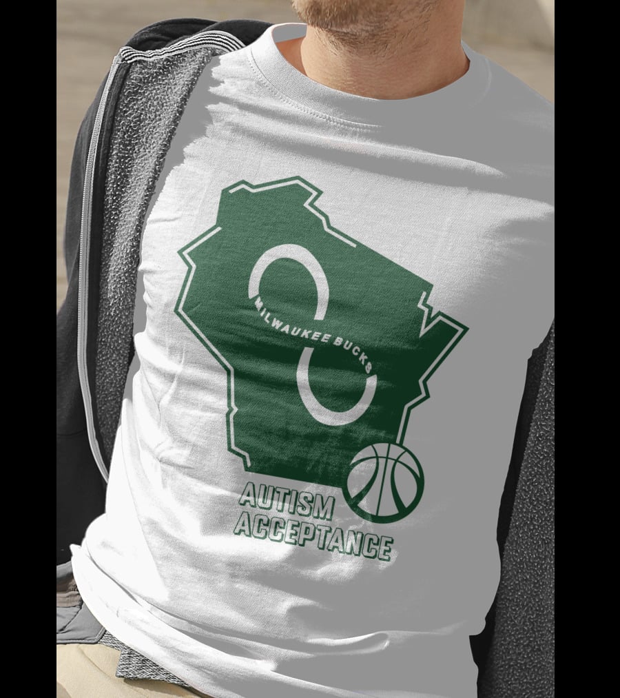Aj Green Milwaukee Bucks Autism Acceptance T-Shirt